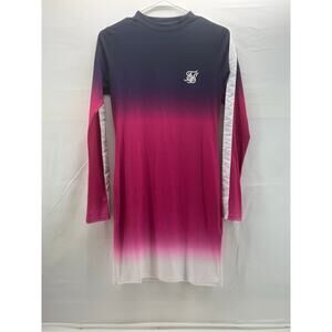 Siksilk women's long sleeve athletic shirt multi colored size 8